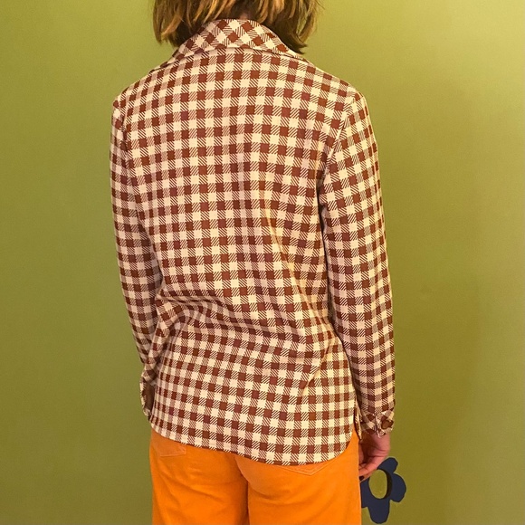 Vintage 70s Plaid Blazer - Picture 5 of 7